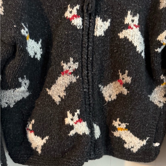 Scotties Zip Up Wool Cardi, Size L - Picture 5 of 10